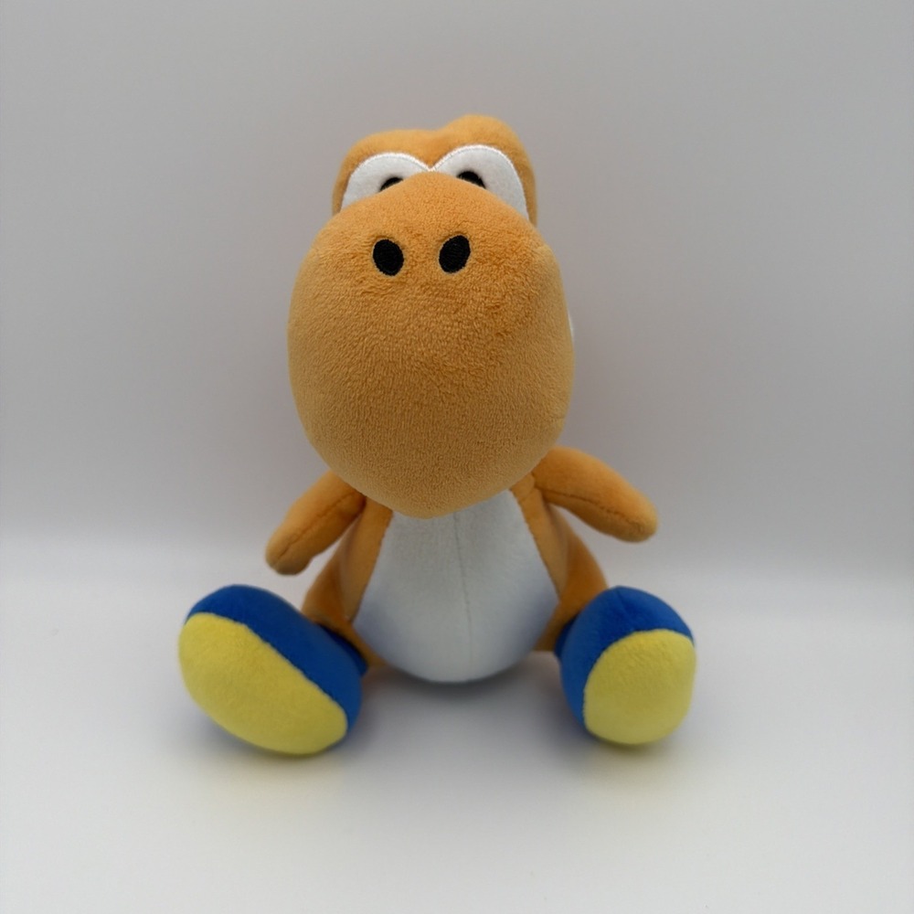 Yoshi Orange Super Mario Bros. 8"  Plush Stuffed Animal Toy 2018 Nintendo